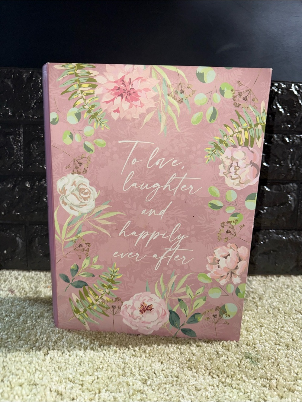 Love laughter happily ever after magnetic fake book